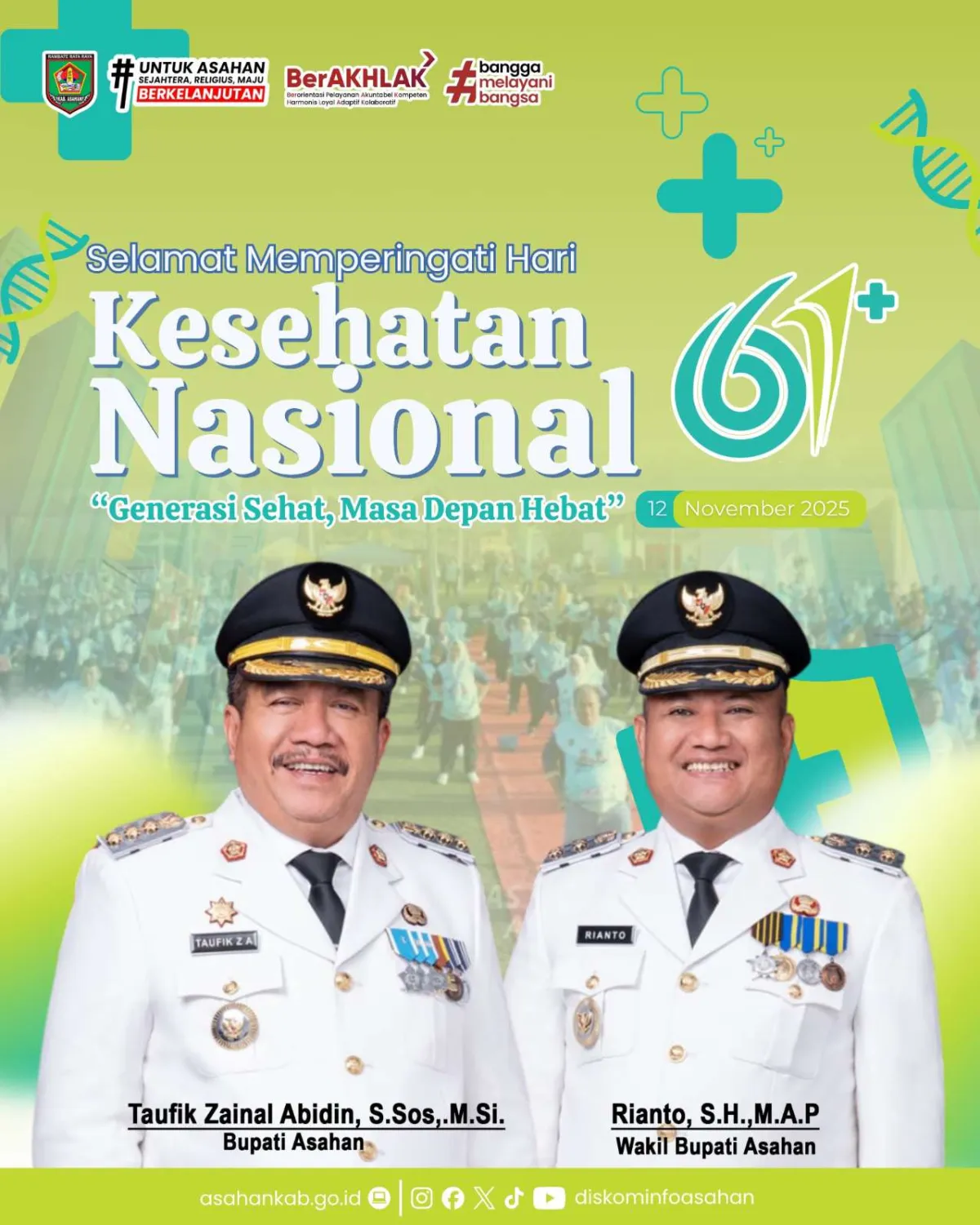 Rayakan Hari Kesehatan Nasional, Wujudkan Masyarakat Sehat di Asahan