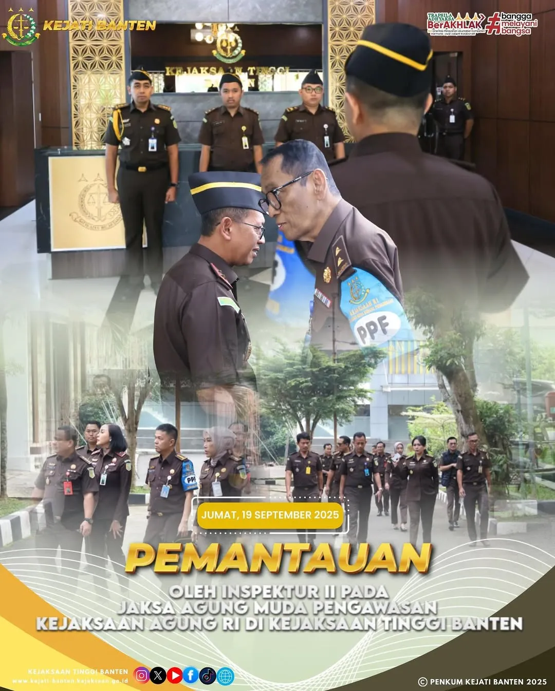 Inspektur II Jamwas Kejagung Laksanakan Pemantauan Tindak Lanjut Inspeksi di Kejati Banten