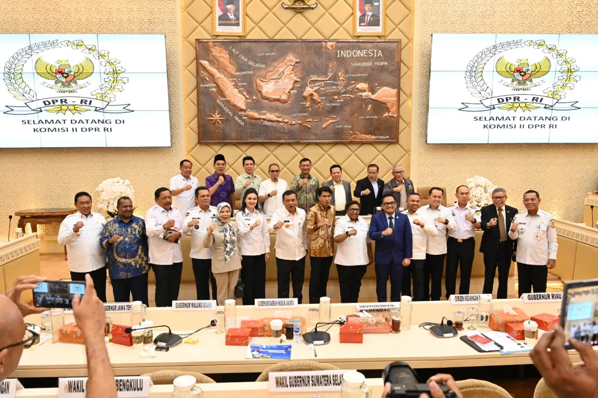 Wagub Gorontalo Paparkan Isu Transfer Dana, BUMD, dan SMK BLUD dalam RDP Komisi II DPR
