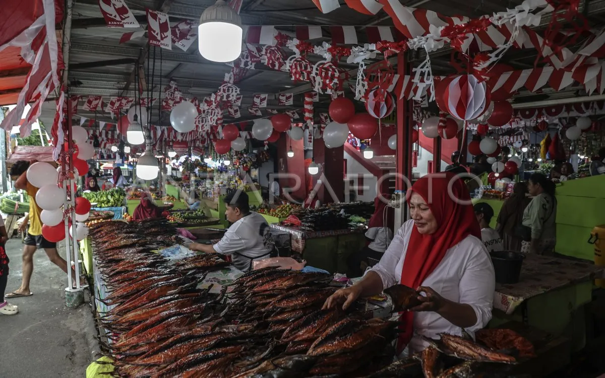 Disperindag Ternate Gelar Lomba Dekorasi Merah Putih di Pasar Gamalama Sambut HUT ke-80 RI