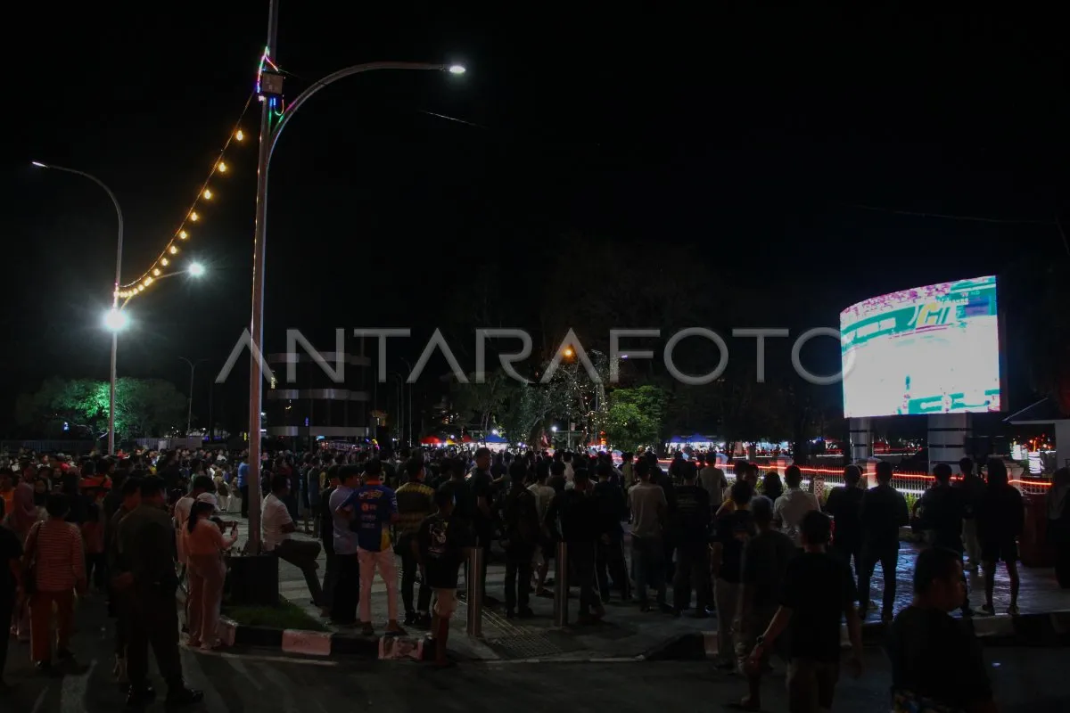 Warga Palangka Raya Dukung Timnas Futsal Indonesia di Nobar Final AFC