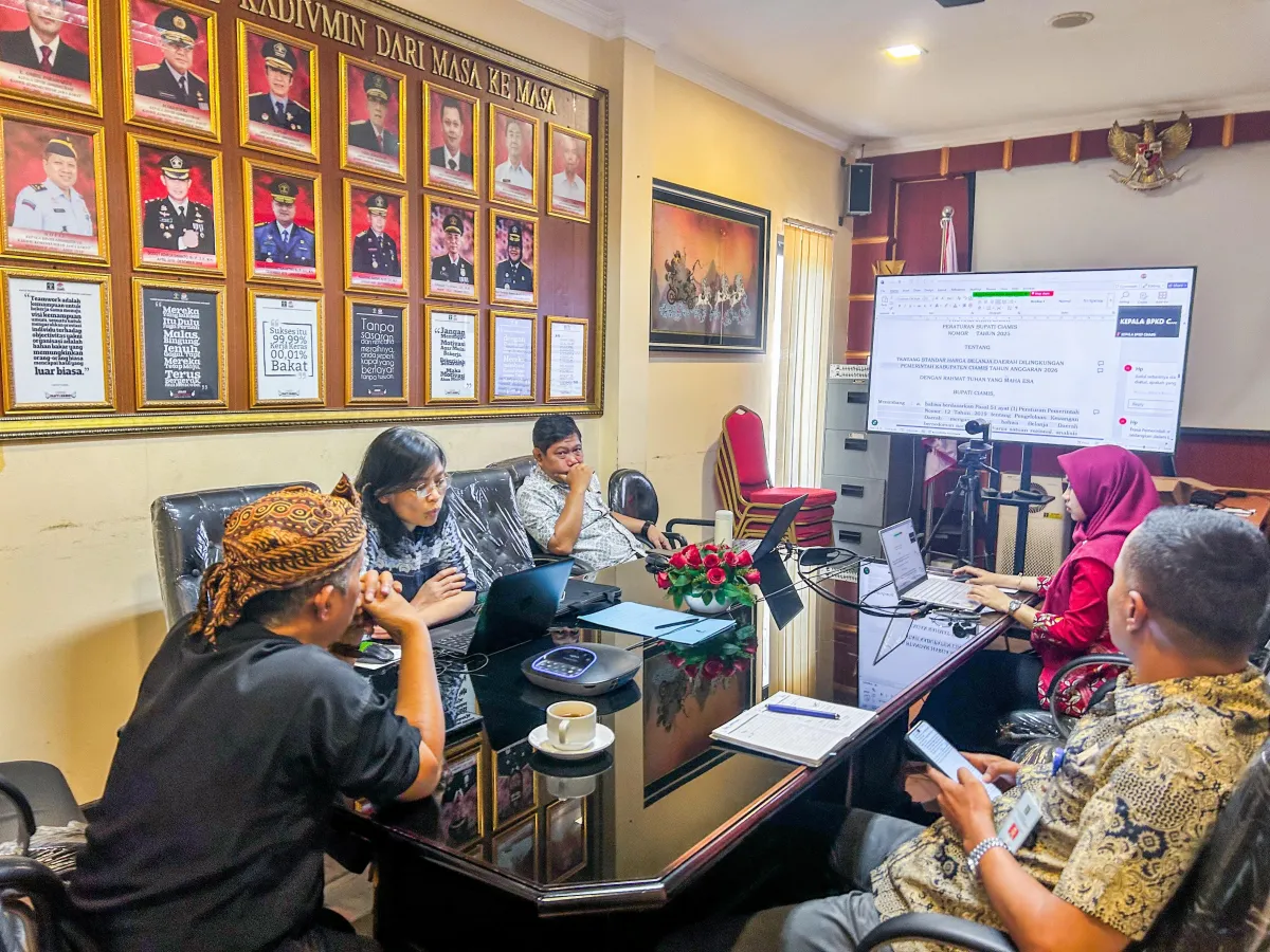 Harmonisasi Raperbup Standar Harga Ciamis Ditekankan pada Penyesuaian Perpres
