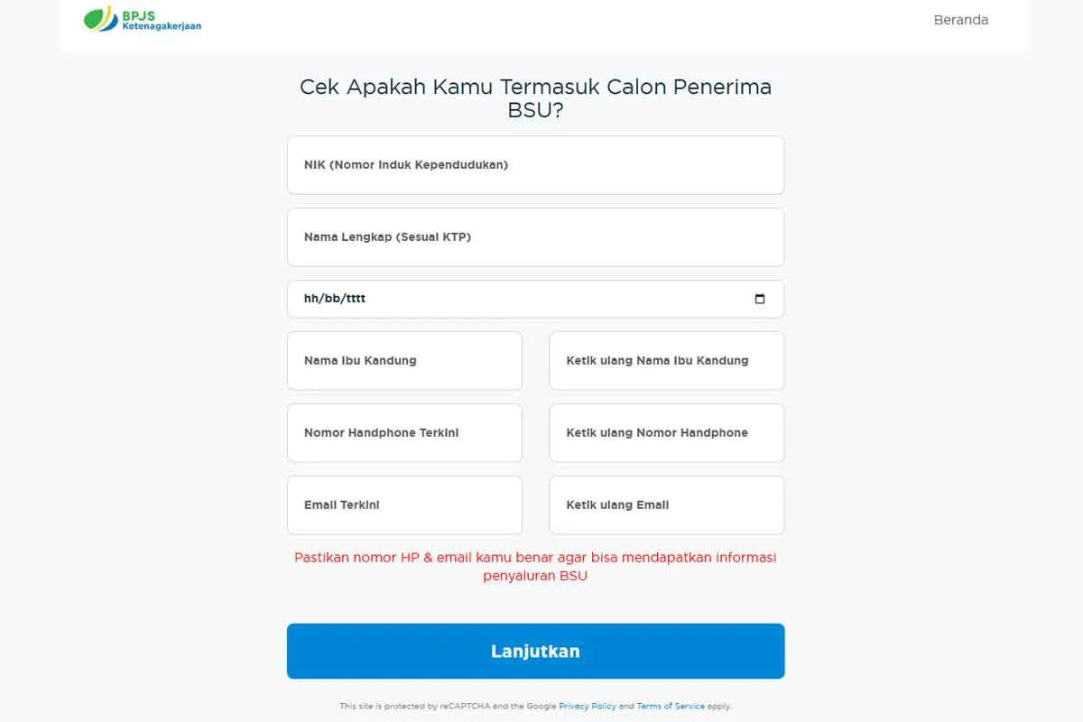 Panduan Cek Penerima BSU 2025 di Website BPJS Ketenagakerjaan