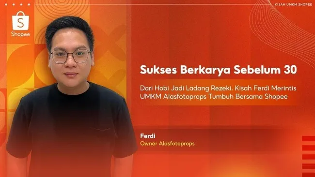 Ferdi Kembangkan Alasfotoprops, UMKM Alas Foto Produk yang Tumbuh Bersama Shopee