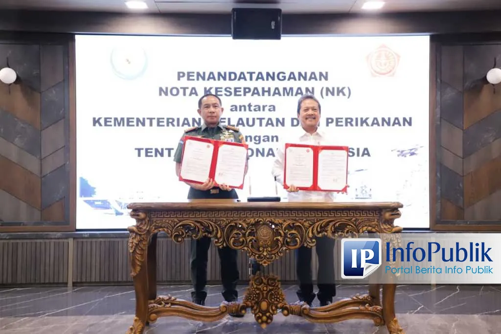 KKP dan TNI Teken MoU Percepat Program Prioritas Kelautan dan Perikanan 2026