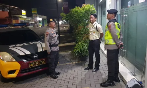 Patroli Polsek Piyungan Tingkatkan Keamanan Objek Vital Perbankan