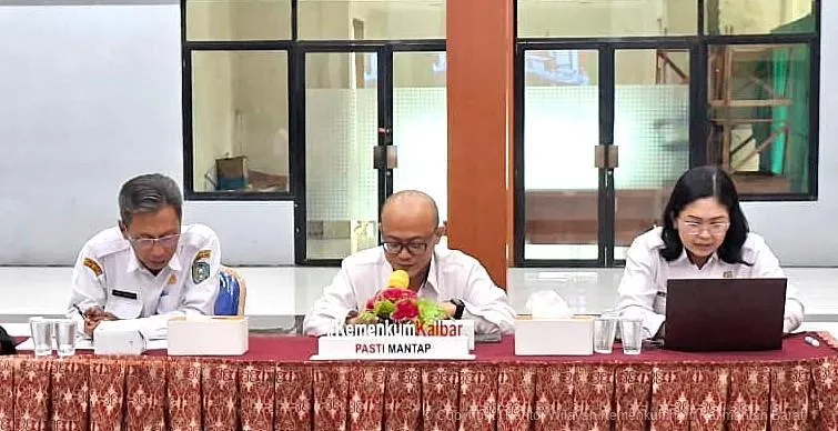Kanwil Kemenkum Kalbar Harmonisasi Rapergub Pengelolaan Tenaga Profesional Non-ASN di Rumah Sakit Daerah