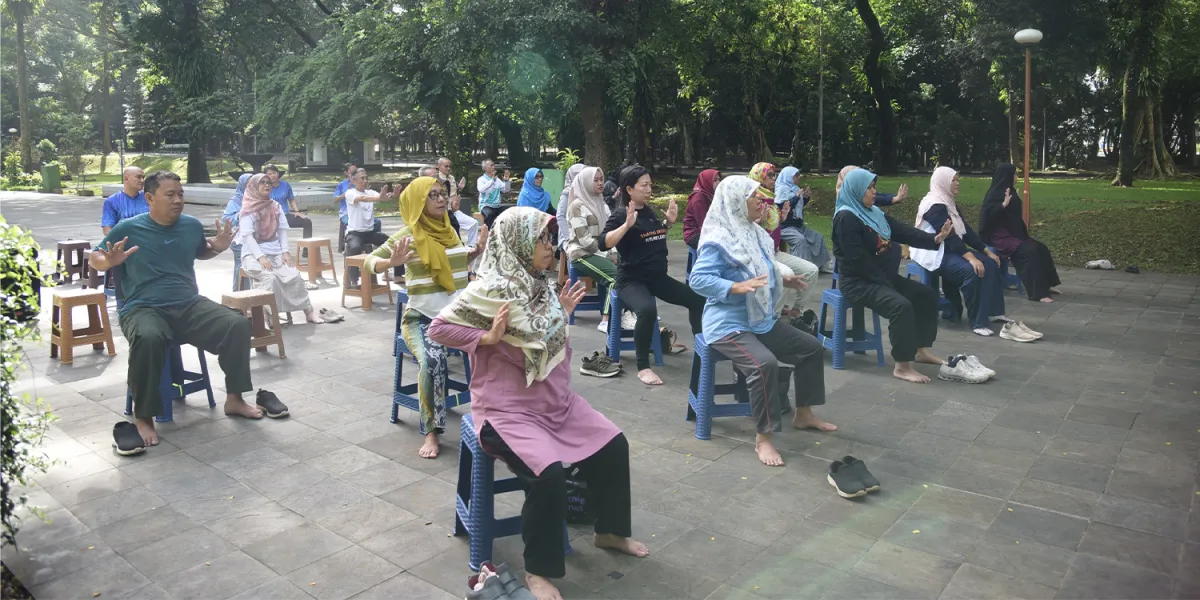 Warga IPB University Gelar Latihan BioEnergyPower untuk Jaga Kebugaran