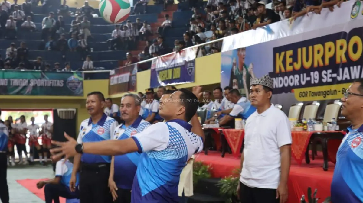 Kejurprov Bola Voli U-19 Jatim 2025 Resmi Dibuka di GOR Tawang Alun Banyuwangi