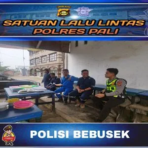 Sat Lantas Polres PALI Sosialisasikan Etika dan Keselamatan Berkendara bagi Sopir Travel lewat Program Bebusek 2026