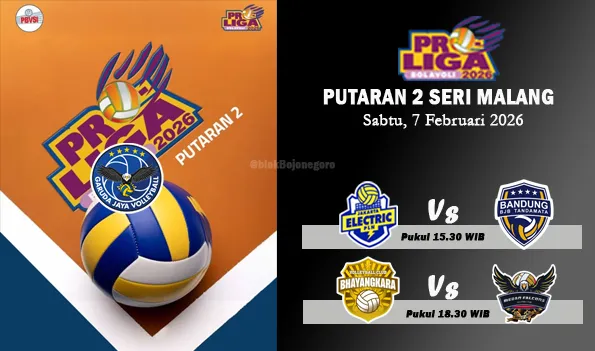 Pertandingan Proliga 2026: Electric PLN Hadapi BJB, Bhayangkara Lawan Falcons