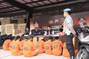 Operasi Sikat Semeru 2025, Polres Kediri Kota Ungkap 8 Kasus dan Amankan 9 Tersangka