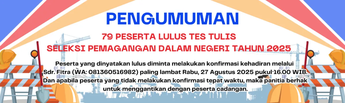 79 Peserta Lulus Seleksi Pemagangan Dalam Negeri 2025