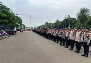 1.174 Personel Siap Amankan Aksi Buruh KSPI di Monas