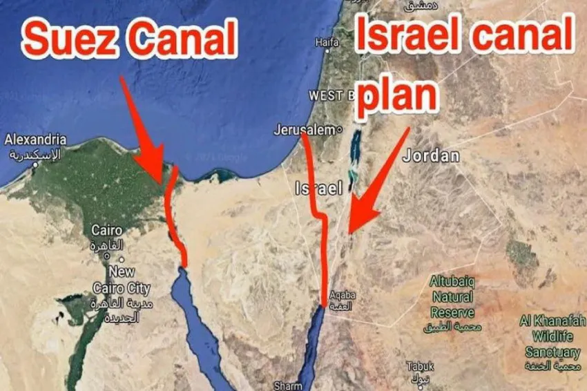 Kanal Ben Gurion: Motif Strategis di Balik Serangan Israel ke Gaza