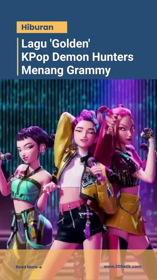 Lagu 'Golden' dari KPop Demon Hunters Jadi Lagu K-Pop Pertama Raih Grammy