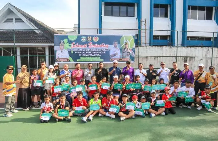 Kejuaraan Junior Tenis KONI Cup I Pematangsiantar Ditutup dengan Apresiasi dari PELTI Sumut