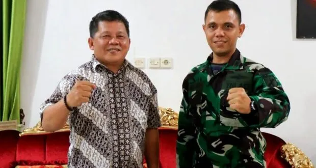 Wakil Wali Kota Kotamobagu Terima Kunjungan Wadanyon Yonif 713 Satyatama