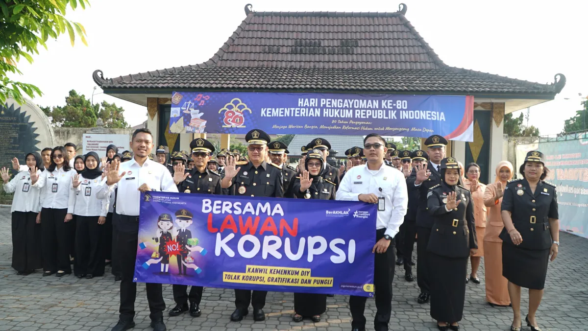 Kemenkum DIY Perkuat Kampanye dan Aksi Nyata Anti Korupsi lewat Zona Integritas dan Digitalisasi Layanan