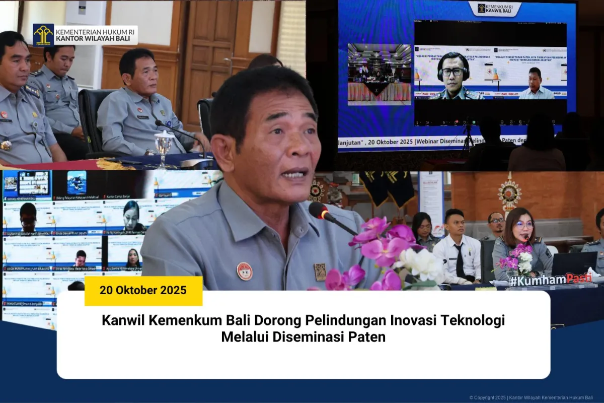 Kanwil Kemenkum Bali Gelar Diseminasi Paten Daring untuk Perkuat Pelindungan Inovasi Teknologi