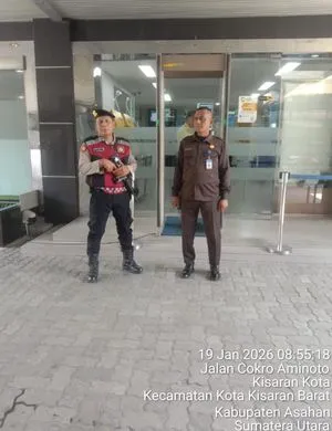 Pengamanan Perbankan oleh Sat Samapta Polres Asahan untuk Keamanan Masyarakat