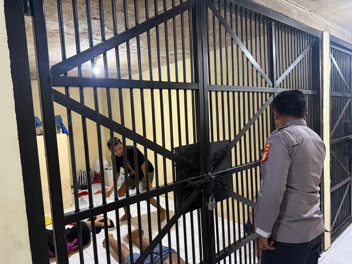 Pengecekan Tahanan di Polsek Muara Wahau Berjalan Lancar