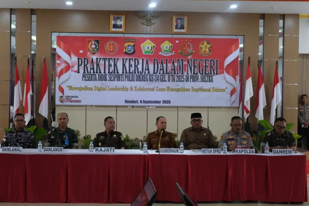 Tujuh Peserta Sespimti Polri Laksanakan PKDN di Polda Sultra