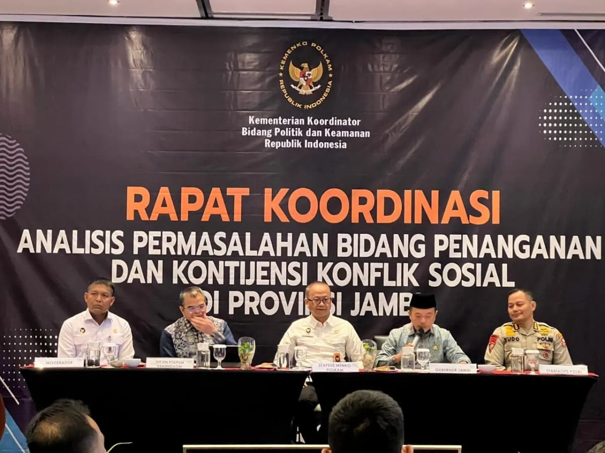 Kemenko Polkam Koordinasikan Penanganan Konflik Sosial di Jambi