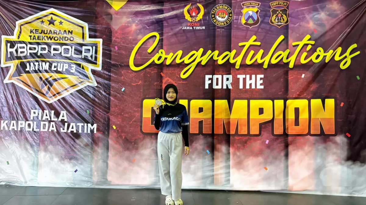 Fero Raih Medali Perak di KBPP POLRI Jatim Cup III Berkat Taekwondo