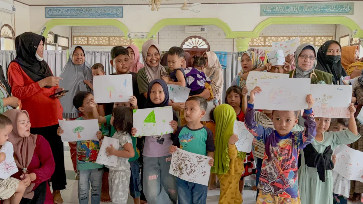 Relawan TCK Kemenkes Gelar Trauma Healing dan Layanan Kesehatan Terpadu untuk Anak Korban Bencana di Aceh Tamiang