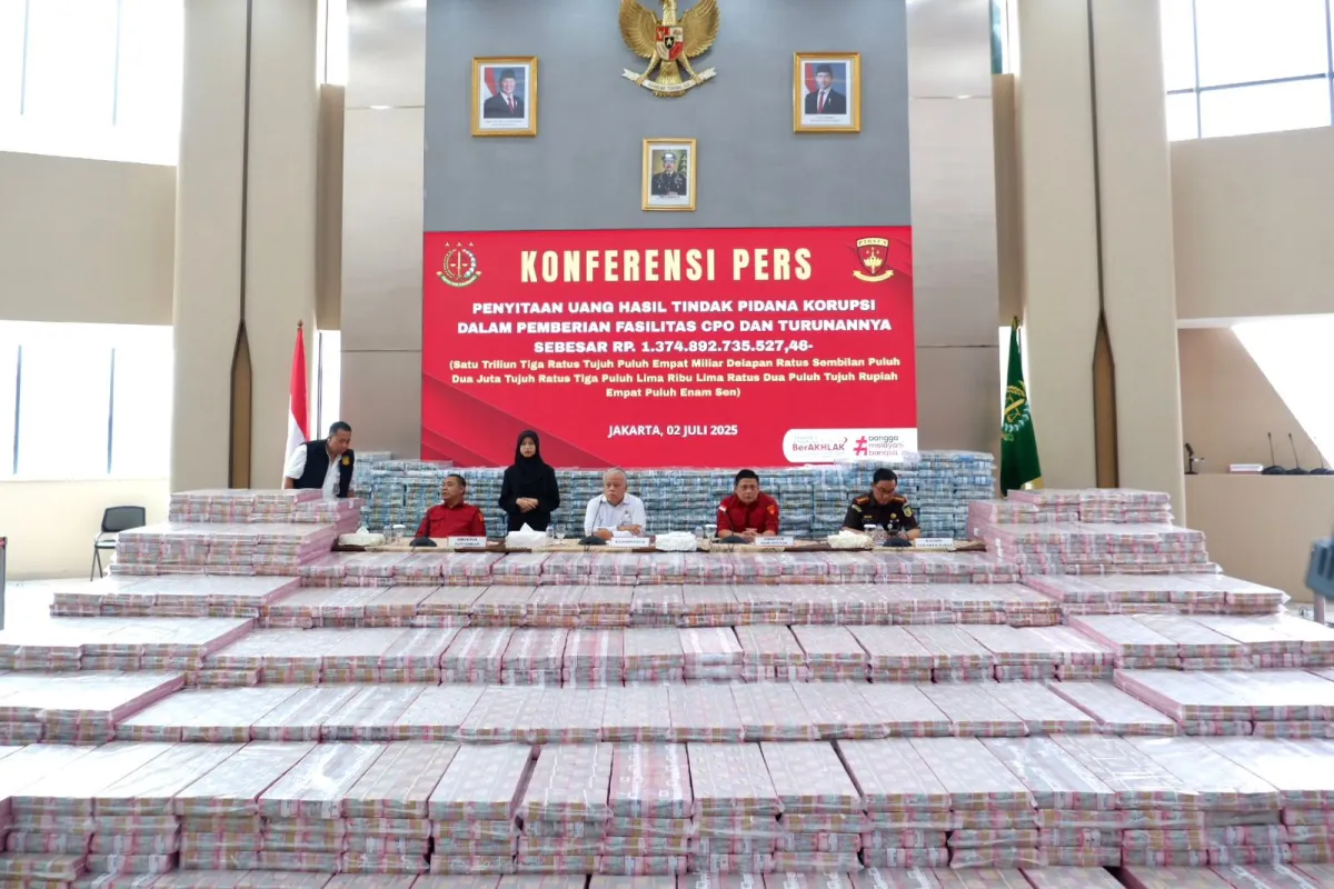 Penyitaan Uang Titipan Rp1,3 Triliun Terkait Kasus Korupsi Ekspor CPO
