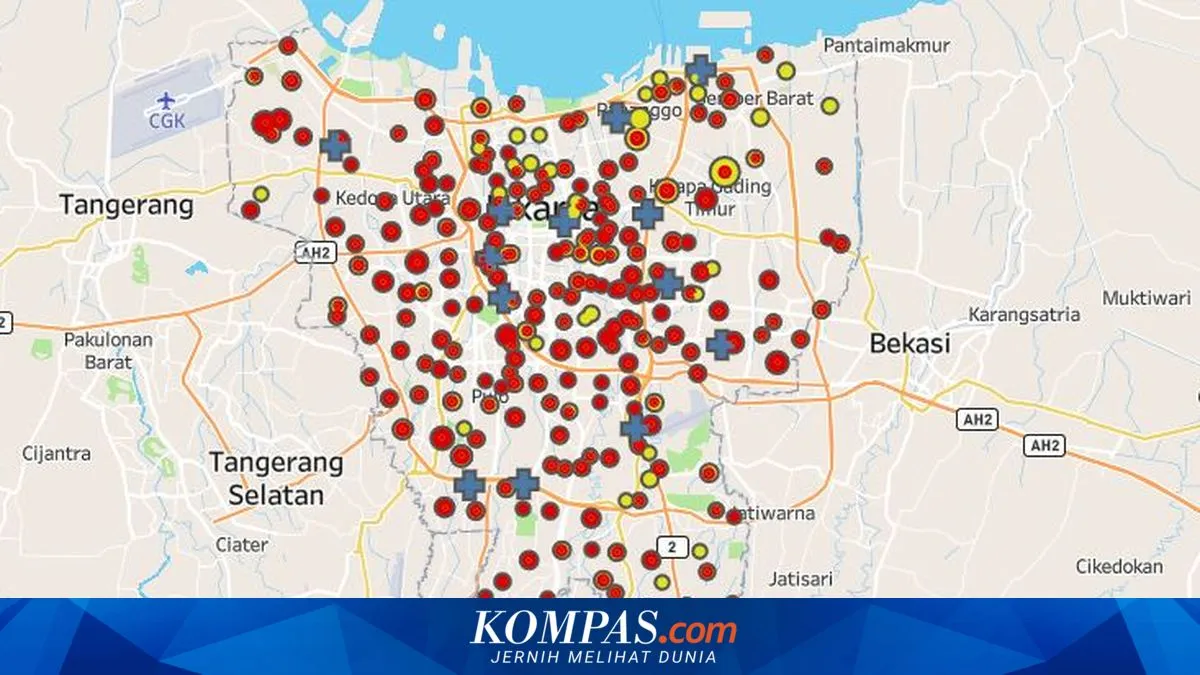Jumlah Pasien Positif Covid-19 di Jakarta Pusat Mencapai 72 dengan Enam Kelurahan Masih Nol Kasus