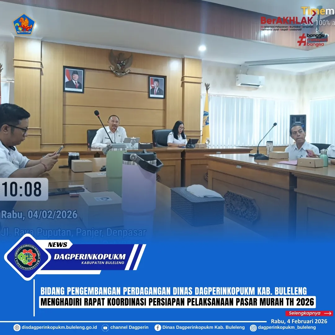 Dinas Dagperinkopukm Buleleng Siap Gelar Pasar Murah 2026