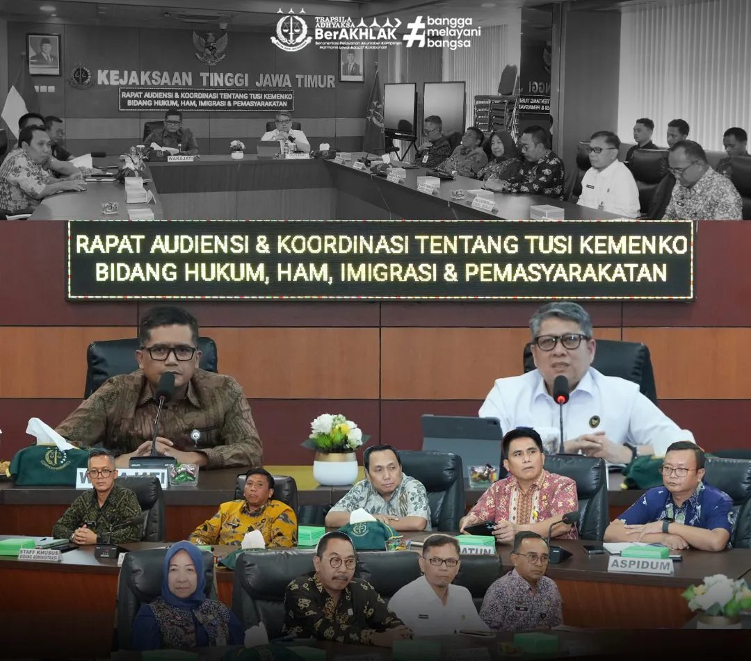 Wakajati Jatim Terima Audiensi Kemenko Kumham untuk Sinergi Penegakan Hukum