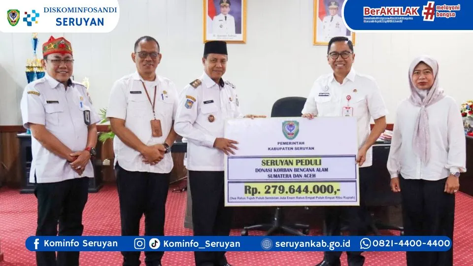 Pemkab Seruyan Salurkan Bantuan untuk Korban Bencana di Sumatra
