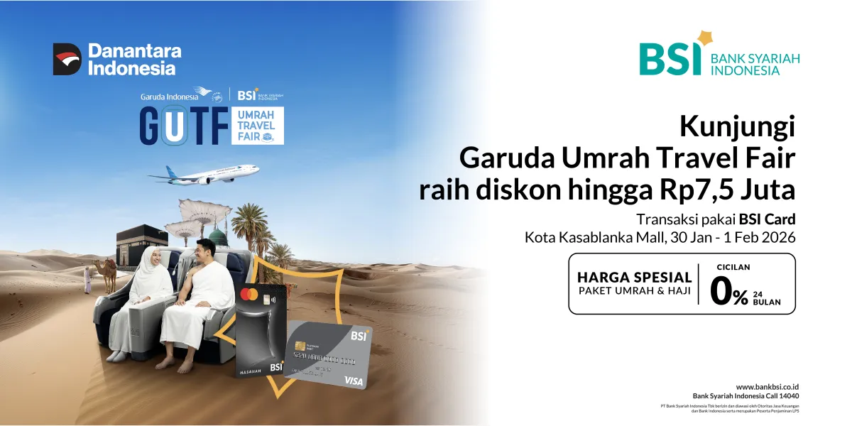 Garuda Indonesia Umrah Travel Fair 2026 Hadir di Jakarta, Makassar, dan Surabaya Bersama BYOND by BSI