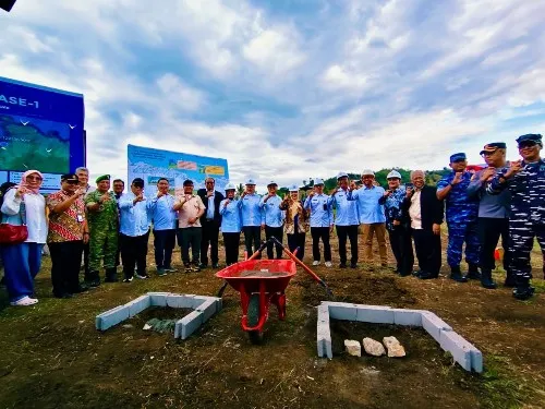 Sugondo Hadiri Ground Breaking Industri Ayam untuk Ketahanan Pangan Gorontalo