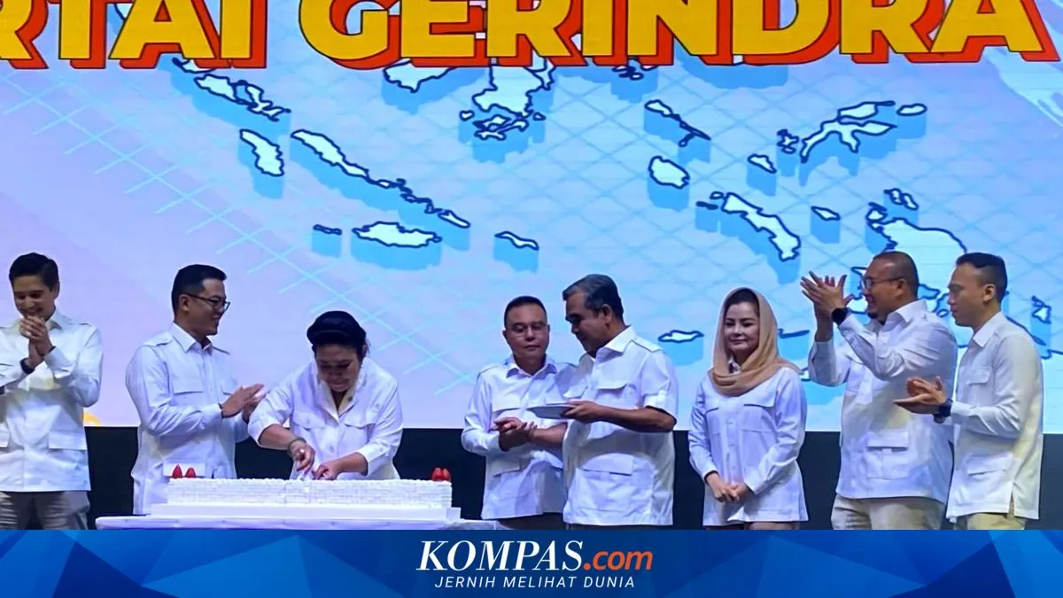 Prabowo Rayakan HUT Ke-18 Gerindra dengan Pengurus Inti di Kertanegara