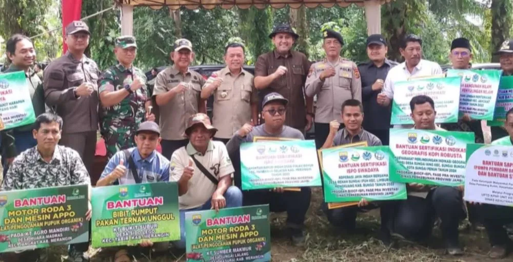 Luas Tanam Sawah Merangin Naik 11 Persen, Bupati Dorong Infrastruktur dan Alsintan