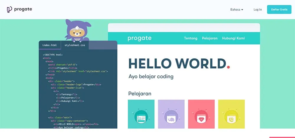Progate: Ruang Daring untuk Belajar Coding dalam Bahasa Indonesia