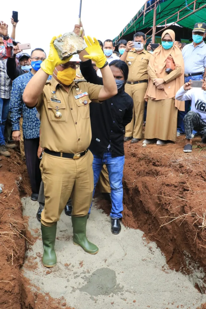 Bupati Husler Resmikan Peletakan Batu Pertama Pabrik CPO PT Teguh Wira Utama di Angkona