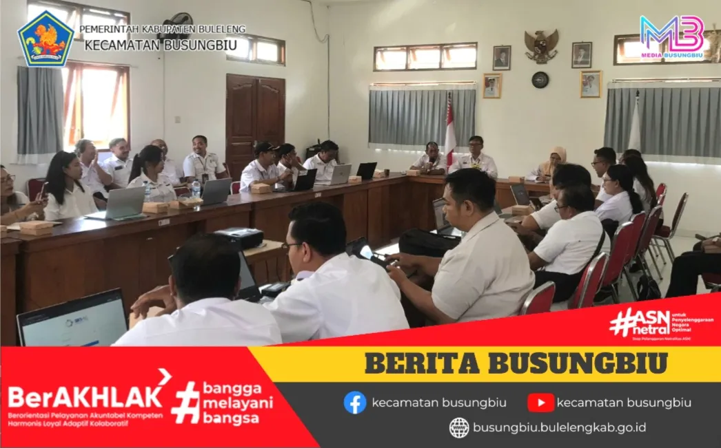 Rapat Koordinasi Pemutakhiran DTSEN di Kecamatan Busungbiu