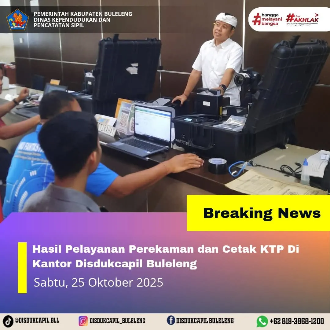 Antusiasme Tinggi Masyarakat Buleleng dalam Pelayanan Kependudukan Akhir Pekan