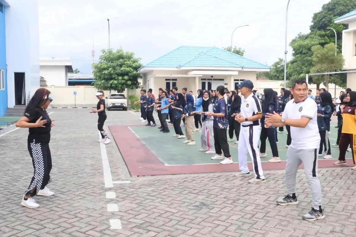 Kanwil Imigrasi Sulteng Gelar Senam dan Olahraga Bersama untuk Kebugaran Pegawai