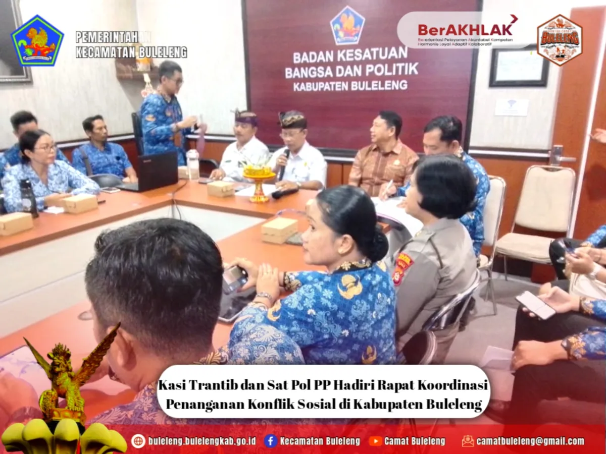 Rapat Koordinasi Penanganan Konflik Sosial di Buleleng Dihadiri Berbagai Pihak