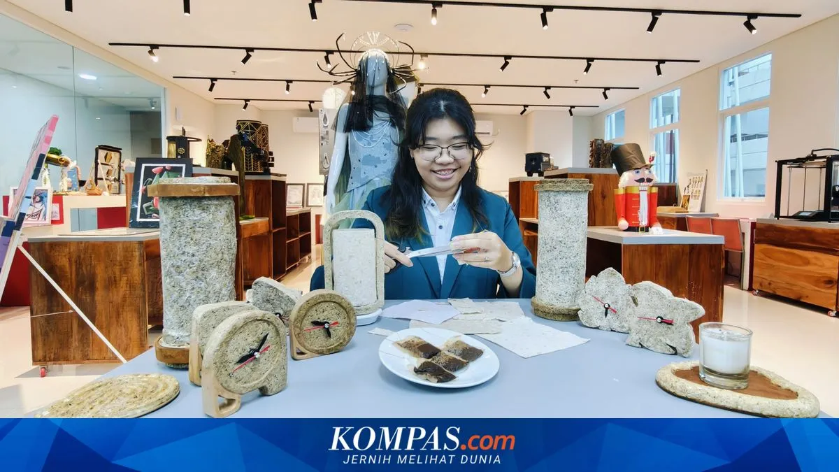 Mahasiswi Surabaya Ciptakan Produk Dekorasi Ramah Lingkungan dari Kantong Teh