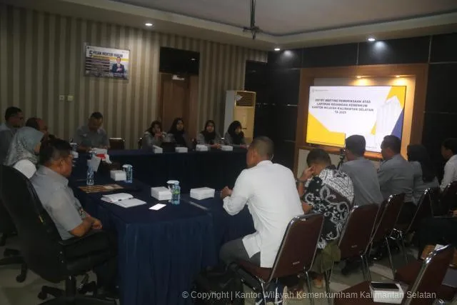 Kanwil Kemenkum Kalsel Gelar Rapat Persiapan Pemeriksaan Keuangan BPK
