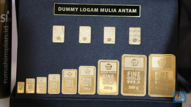 Harga Emas Antam Turun Menjadi Rp 2,8 Juta Hari Ini