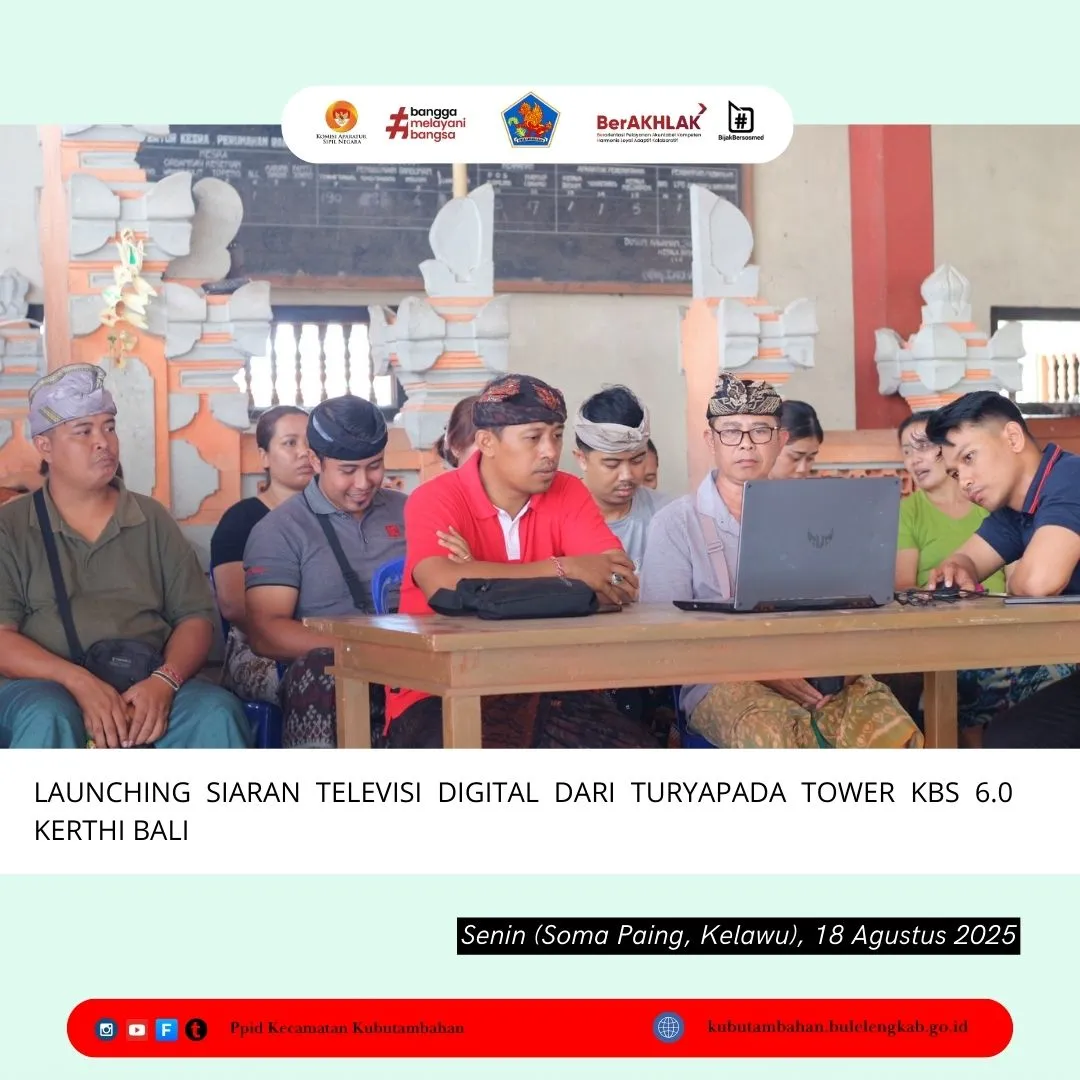 Peluncuran Siaran Televisi Digital di Turyapada Tower KBS 6.0 Kerthi Bali