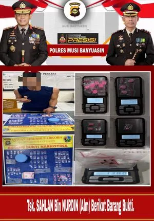 Polisi Amankan Pengedar Narkoba di Musi Banyuasin Berkat Laporan Masyarakat